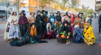 Halloween in de binnenstad van Den Helder